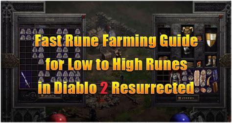 Diablo 2 Resurrected Rune Farm Guide-Fast Rune Farming for Low to High Runes