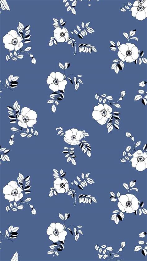 Blue Floral Wallpaper - iXpap