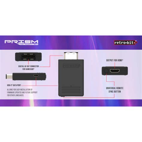 retro bit retro prism hd adapter hdmi  gamecube