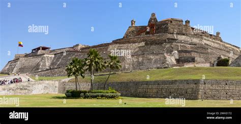 Cartagena Colombia January Panoramic View Of San Felipe De