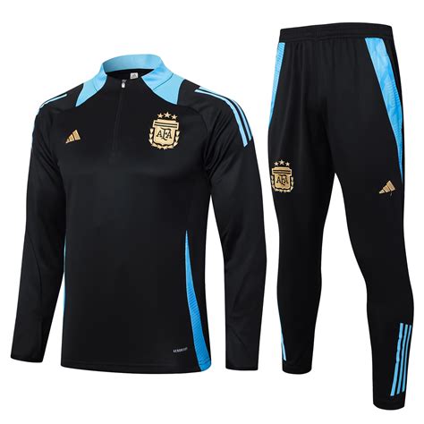 Conjunto Agasalho Argentina Treino 2024 25 Preto