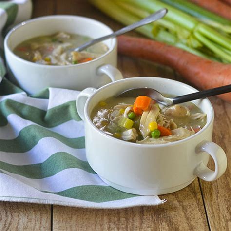 Gluten Free Creamy Chicken Vegetable Soup Feed Your Soul Too