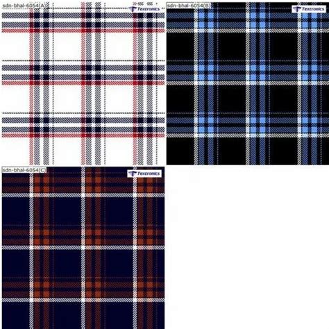 Poly Blend Inch Yarn Dyed Brokan Twill Check Shirting Fabric