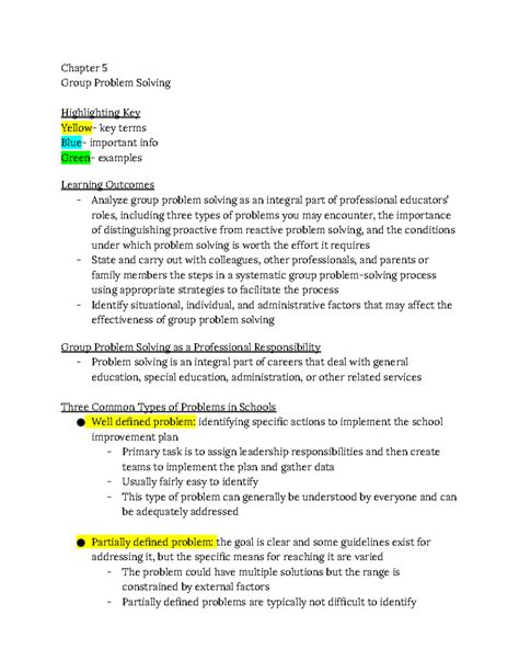 Chapter 5 Group Problem Solving Chapter 5 Group Problem Solving