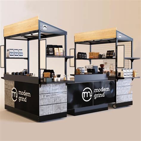 Dual Coffee Kiosk | Cart-King Intl Carts and Kiosks