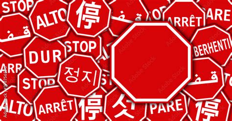 Stop Halt Allowed Area Do Not Enter Danger Warning Sign Vector