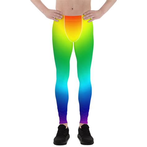 Colorful Gay Pride Mens Tights Lgbtq Rainbow Print Gay Pride Print