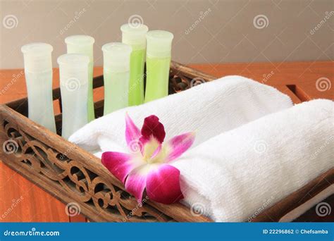 Bathroom amenities stock photo. Image of bloom, bodycare - 22296862