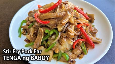 How To Cook Stir Fry Chili Pork Masarap Na Tenga Ng Baboy Recipe