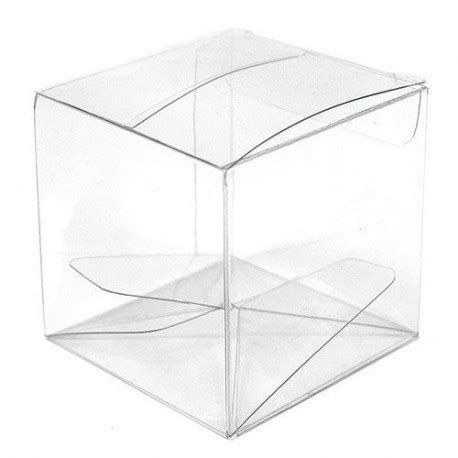 boite dragées transparente cube