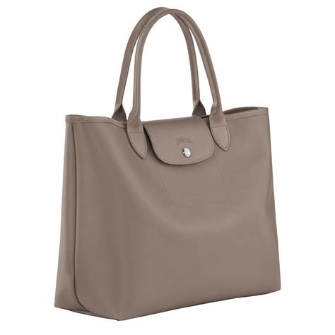 Le Pliage City L Tote Bag Taupe Canvas 10182hyq015 Longchamp Us