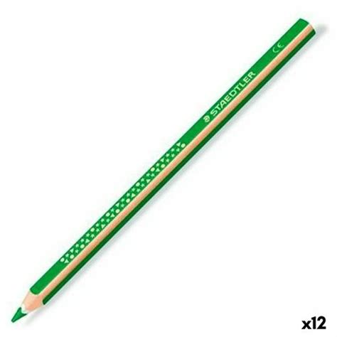 Lápices De Colores Staedtler Jumbo Noris Verde 12 Unidades con