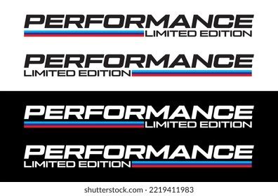 performance limited edition logo vector car stock vector royalty