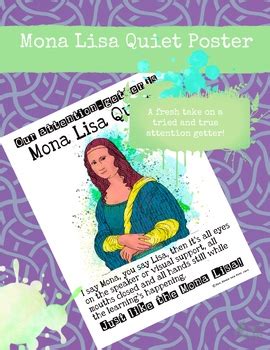 Mona Lisa Quiet Poster By Owl Raven And Dove Tpt