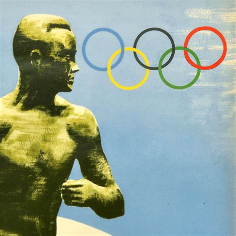 Original Vintage Sports Poster Olympic Games Helsinki 1940 Finland Athlete For Sale At 1stdibs