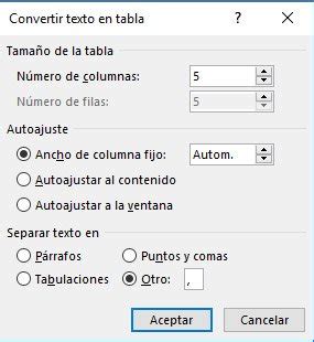 Word Convertir Texto En Tabla Y Viceversa Saber Programas