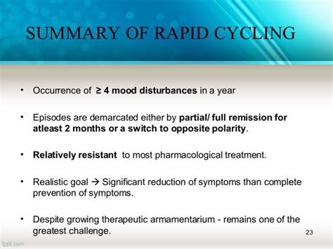 Rapid Cycling Bipolar Disorder