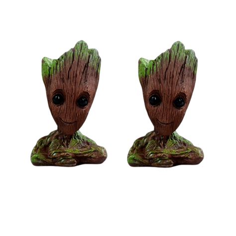 Vaso Baby Groot Pensativo Un Para Suculentas Mini Cactos Cm