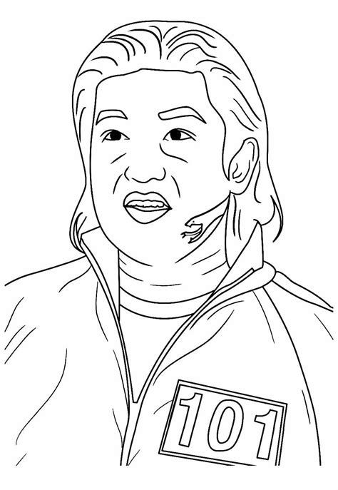 Desenhos de Round 6 para colorir - Bora Colorir