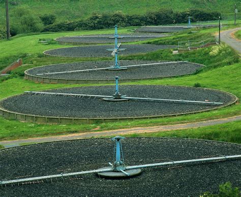 View Of Filter Beds At Sewerage Plant Photograph By Martin Bondscience