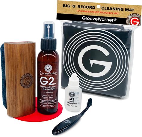 Amazon GrooveWasher Walnut Record Cleaning Kit SC1 Cleaner