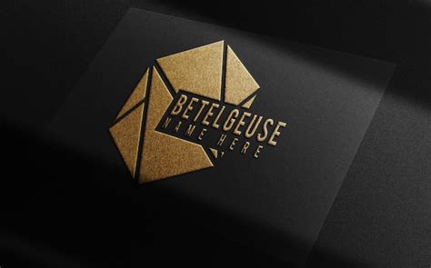 Premium PSD | Luxury gold embossed single business card mockup