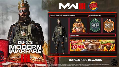 NEW FREE MW3 Burger King Operators Promotional Rewards Modern Warfare