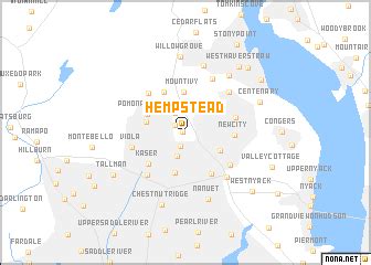 Hempstead (United States - USA) map - nona.net