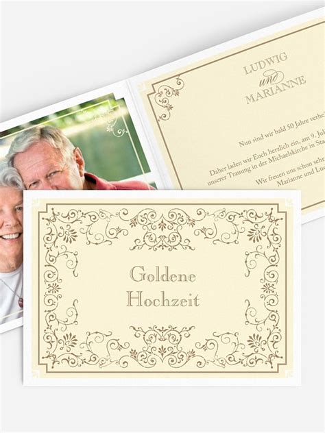 Einladung Zur Goldenen Hochzeit