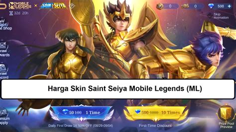 Harga Skin Saint Seiya Mobile Legends ML Esportsku