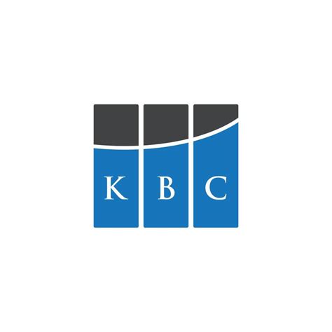 KBC letter logo design on WHITE background. KBC creative initials ...