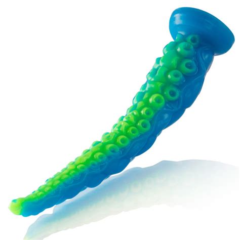 Epic Scylla Fluorescent Thin Tentacle Dildo Large Size