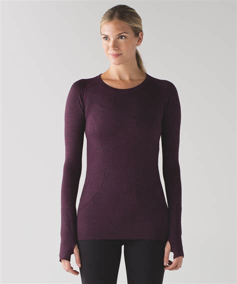 Lululemon Dark Purple Long Sleeve Swiftly Tech Top 8 Blog Knak Jp