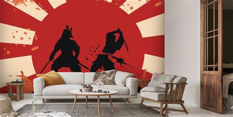 Samurai Wall Mural | Wallsauce US