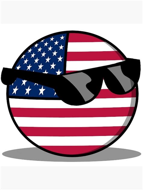 "Countryballs american" Poster by firminoo | Redbubble