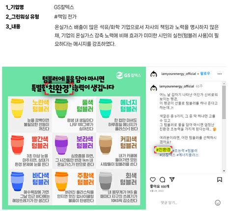 시민이 찾은 기업 Sns 그린워싱 친환경 마케팅의 함정