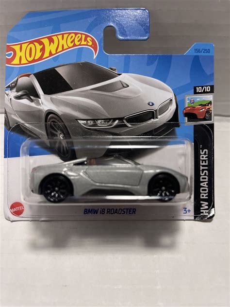 Hot Wheels HW Roadster 10 10 BMW I8 Roadster 156 250 Silver RARE SHORT