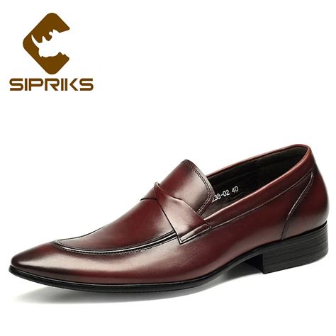 Sipriks Latest Designer Mens Leather Shoes Mens Burgundy Leather Loafer