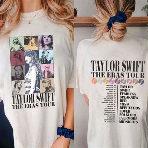 Ts Eras Tour Two Sided Shirt Taylor Eras Tour Tee In 2023 Shirts