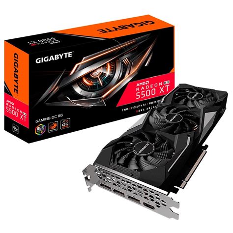 Placa De V Deo Gigabyte Amd Radeon Rx Xt Gaming Oc Gb Gddr Gv