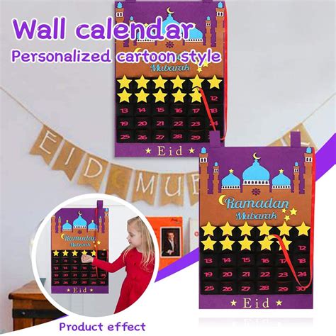 Buy Ramadan Eid Al Fitr Muslim Decoration Countdown Calendar Wall