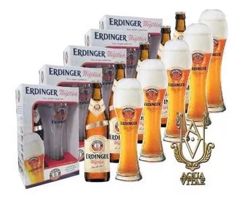 Kit Copo Erdinger 500 Ml Cerveja Erdinger 500 Ml Frete grátis