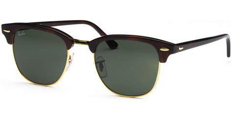 Ray Ban Clubmaster 3016 W0366 5121 Mock Tortoisearistacy Green Lensbest