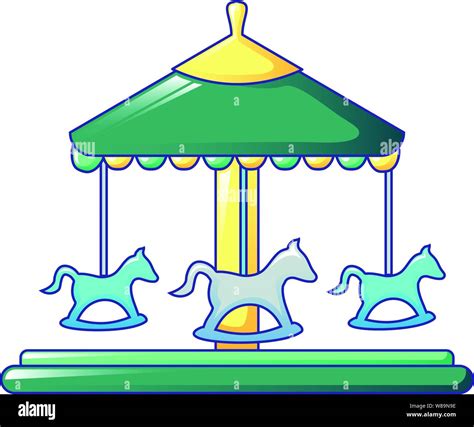 Horse Carousel Icon Cartoon Style Stock Vector Image And Art Alamy