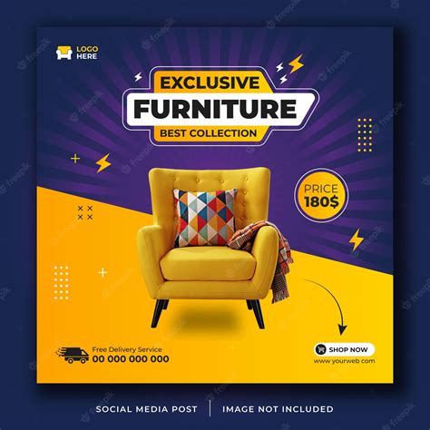 Premium Vector Furniture Sale Social Media Banner Template