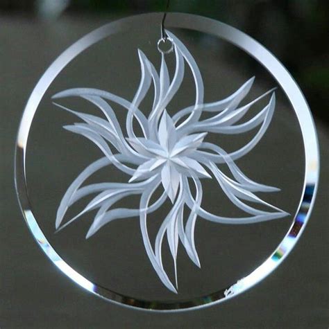 Hand Engraved Crystal Ornament By Catherine Miller Of Catherine Miller Designs Technique Stone