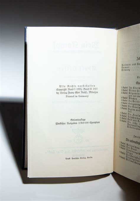 Biblio Mein Kampf By Hitler Adolf Cloth Zentralverlag Der