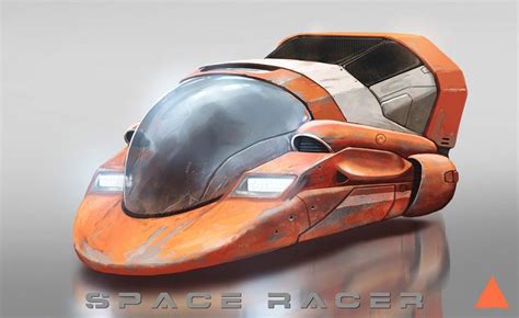 Sci Fi Art Space Racer Futuristic Cars Racer Spaceship Art