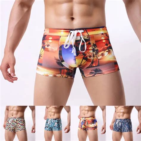 Boxer Bain Plage Piscine Grand Pochette Bikini Respirant Hawaii Natation Culotte Eur