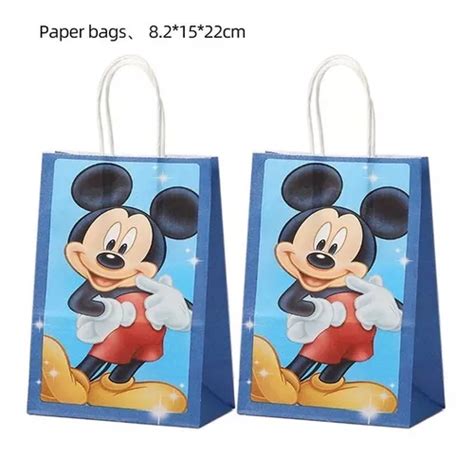 Bolsa De Papel Kraft Para Dulces Mickey Mouse Pack De N Cuotas